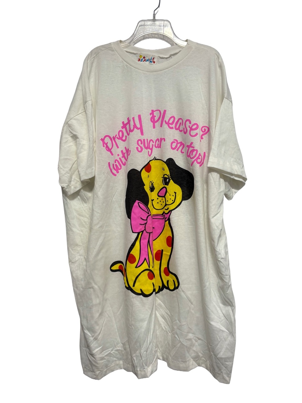 Vintage 90s Beanzie Oversized Sleep Shirt Graphic Dress One Size